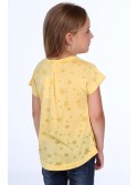 T-shirt with a yellow sequin star NDZ8415 - Online store - Boutique